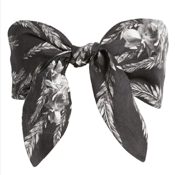 All Saints Tops - EUC ALLSAINTS Riah Mia Floral Print Bandeau Crop Top